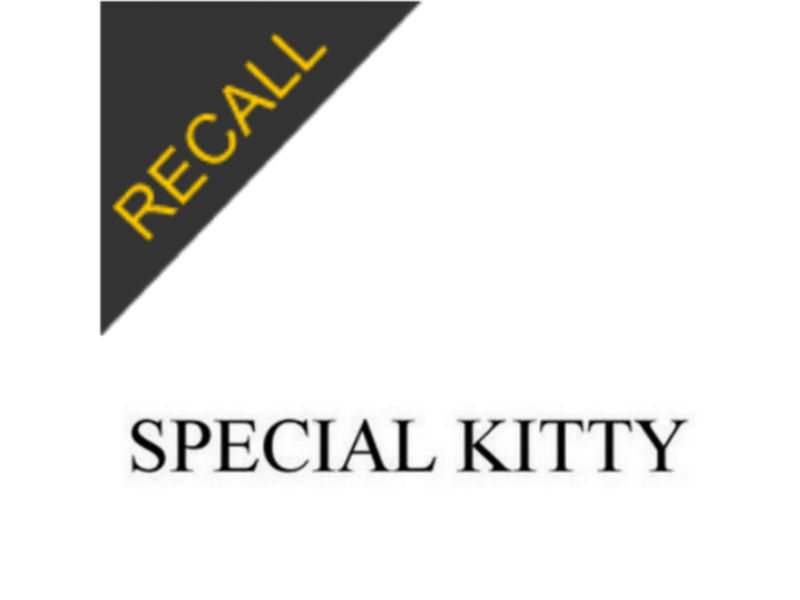 Special Kitty Recall December 2019 Safe Pet Treats Pet Food Safety