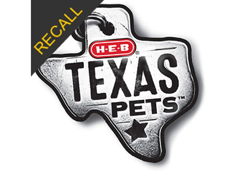 HEB Texas Pets Cat Food Recall December 2022