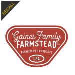 Gaines Family Farmstead Dog Treat Recall | November 2024